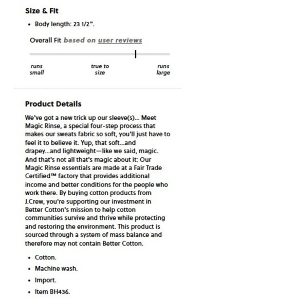 J. Crew Magic Rinse  Sweatshirt and Jogger Set M - Picture 5 of 16